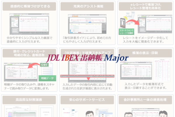JDL IBEX 出納帳 Major