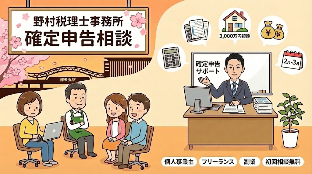 福岡で税理士へ確定申告をご相談なら野村税理士事務所