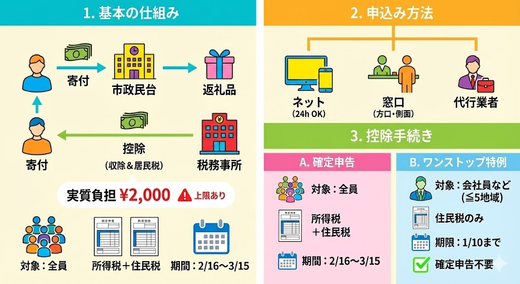 ふるさと納税の流れ