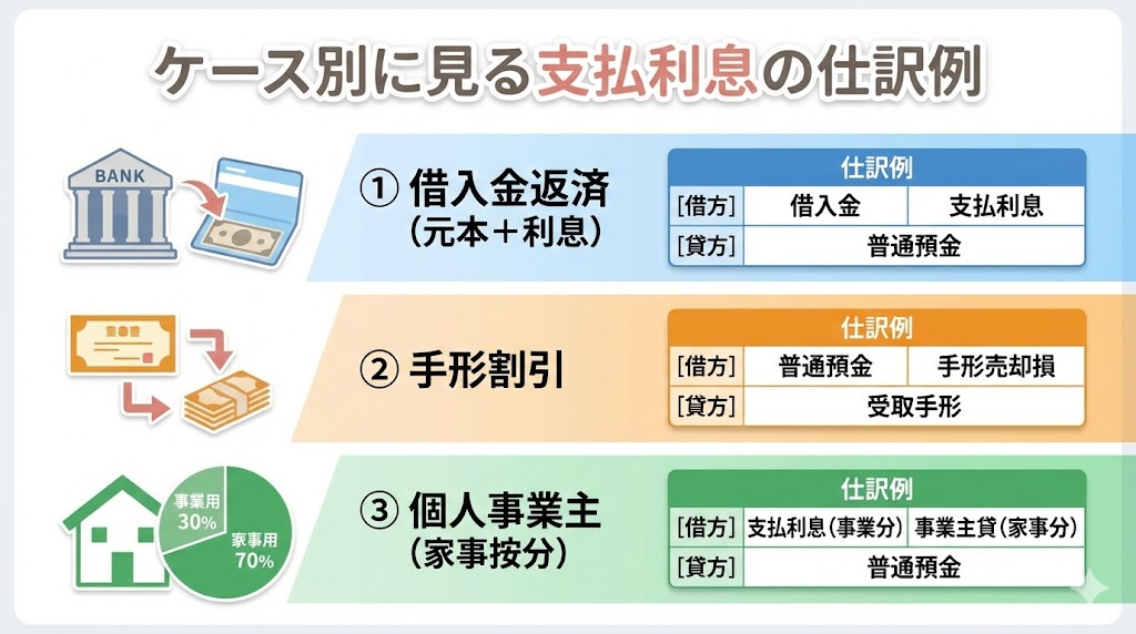 ケース別に見る支払利息の仕訳例