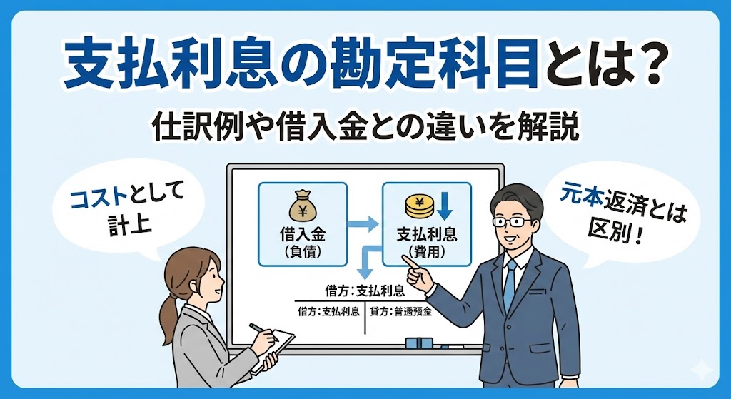 支払利息の勘定科目とは？仕訳例や借入金との違いを解説